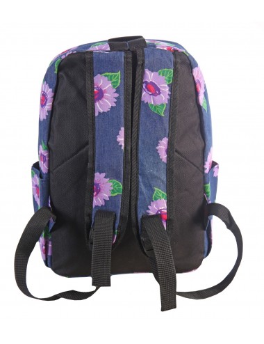 Рюкзак женский на молнии "Цветы"