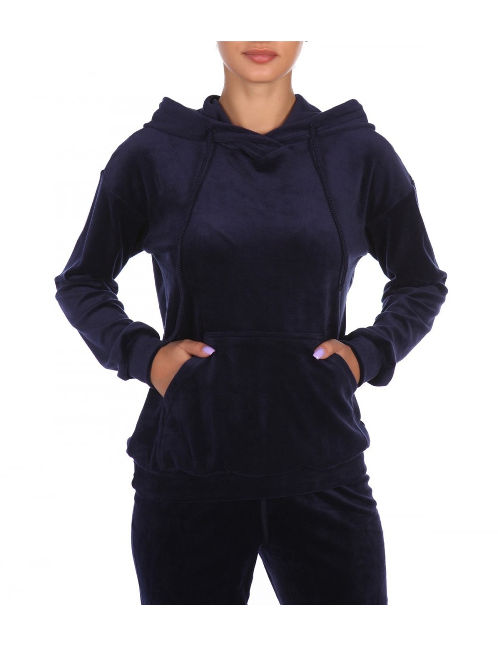 Кофта женская с капюшоном на поясе и карманом "Кенгуру" от Comfi