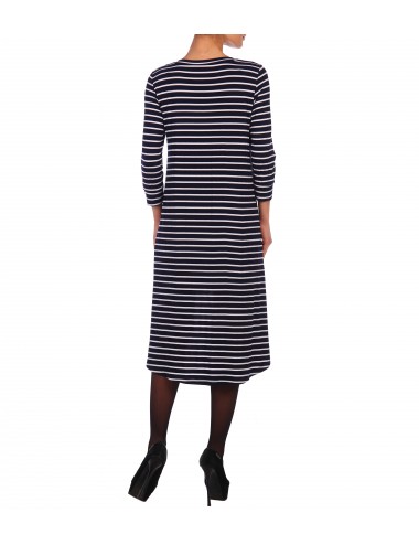 Платье женское расклешенное от проймы с фигурным низом П24523-09/07.12 полоска от Comfi