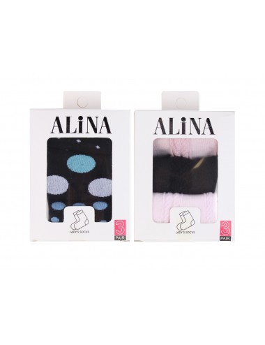 SALE Носки женские в коробке "Алина"  (3 пары)
