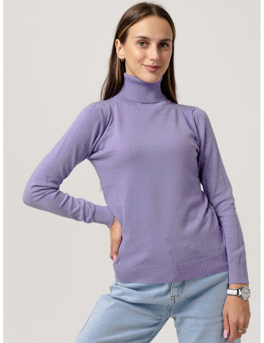 Купить Водолазку С Люрексом Женскую