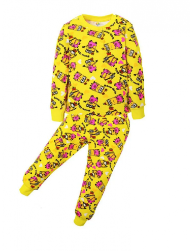 Пижама для девочки с пуговичками "Bonum"