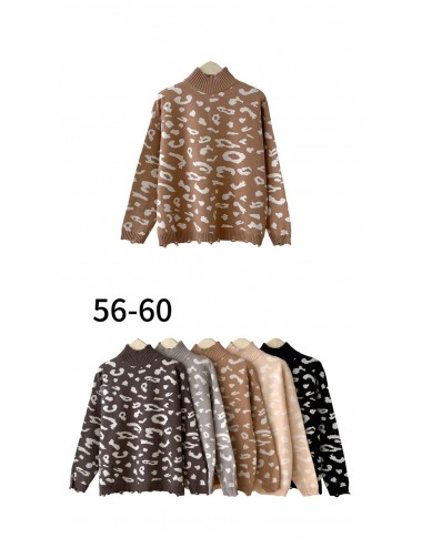 SALE Свитер женский "Леопард" 56/60