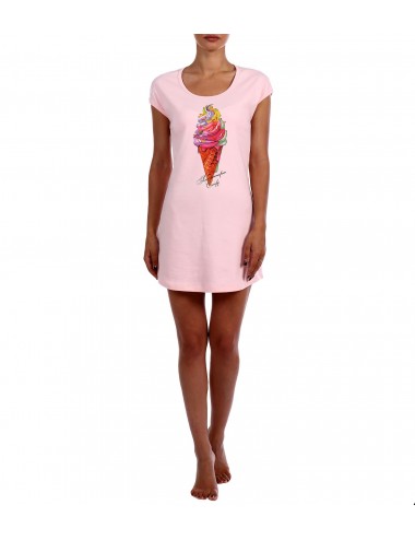 Платье домашнее "Мороженое" (розовый)