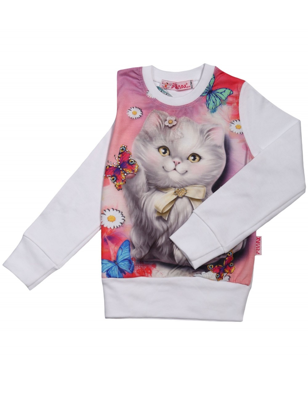Толстовка д/девочки "Кошечка" от PRIMAX